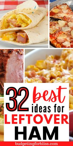 the best ideas for leftover ham in this postcard collage is perfect to share with friends and family