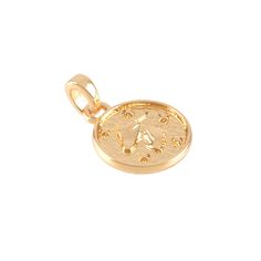 Find the Metal Zodiac Coin Charm by Bead Landing™ at Michaels. This coin-shaped zodiac charm from Bead Landing will add a fun personal touch to your accessory creations. Featuring a shiny gold or rhodium metallic finish and the symbol for your birth sign, this charm will make a great addition to a chain bracelet or necklace or get a matching piece to make a cute pair of dangly earrings. Details: Available in multiple metallic finishes and zodiac signs 15 mm charm diameter 12 charms Zinc alloy Th Bead Landing, Dangly Earrings, Unique Necklaces, Charm Jewelry, Gold Finish, Chain Bracelet, Personal Touch, Gold Chains, Zinc Alloy