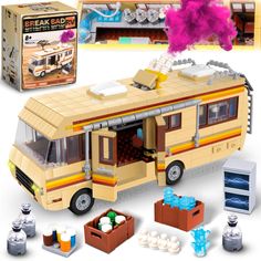 PRICES MAY VARY. 【Classic Reproduction】This Rvs building block allows children to relive the exciting plot of the movie step by step while stitching together. Rely on children's DIY to restore the classic bus image in the movie, and lead the children to review the ups and downs of the movie plot! 【Vividly Restored】This camper van building block set is equipped with a total of 986 building blocks, trying to restore the classic bus image in the hearts of the audience. The interior details include all the functions from cooking equipment to chemical storage, as well as the smoking chimney, highly restoring the vivid scenes of the original characters when using the RV. 【Durable Material】This rv Building Kit is made of high-quality ABS material, with CPC certification and test report, non-toxic Flag Game, Boy Party Favors, Building Blocks Diy, Movie Plot, Diy Rv, Diy Building, Toy Blocks, Building Blocks Toys, Building For Kids