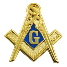 a masonic symbol with two crossed swords in the center and an equill on top