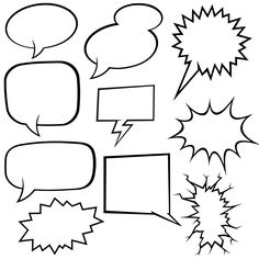 an image of comic speech bubbles