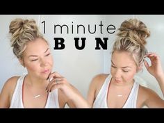 Fast Messy Bun, Fast Bun Hairstyles, Tutorial Chignon, The Perfect Messy Bun, Bun Easy, Perfect Messy Bun, Short Hair Bun