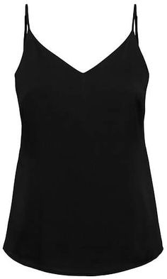 Elegant V-neck Top With Adjustable Straps, V-neck Top With Adjustable Straps For Night Out, V-neck Camisole For Work, V-neck Camisole For Spring Workwear, V-neck Camisole For Workwear, Chic V-neck Top With Straps, Black V-neck Top With Delicate Straps, Elegant V-neck Camisole For Layering, Elegant Camisole With Adjustable Straps For Layering