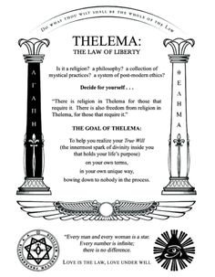 the law of liberty is shown in this black and white poster with an image of two pillars