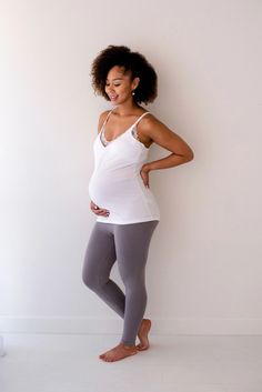 Oh La Lari Our essential super-soft legging will be your new wardrobe staple. The invisible adjustable elastic waistband panel and hidden button inside easily adapt throughout your pregnancy. Stay cozy with the weightless touch and comfortable over the belly or fold under design. Features: *Maternity pull over the belly or folded below legging. *Adjustable waistband to grow throughout your pregnancy. *Weightless to the touch and super-soft luxurious feel that offers stretch and comfort. Maternity Leggings, The Invisible, Soft Leggings, Adjustable Waistband, Stay Cozy, New Wardrobe, Wardrobe Staples, Design Features, Elastic