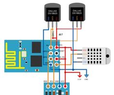 an electronic device is connected to two other devices