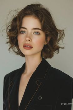 s-bob-haircut- Wavy Bob Haircuts, Classic Hairstyles, Round Face Haircuts, Summer Hair Color, Mens Hairstyles Short, Latest Hairstyles, Cool Haircuts, Thick Hair, Round Face