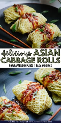 Tonight, I'm treating myself to delicious Asian cabbage rolls. These savory rolls are filled with flavorful goodness and wrapped in tender cabbage leaves. It's a comforting dish that's perfect for cozy nights in. Let's enjoy the flavors of Asia with this trending recipe! Recipe Cabbage, Chinese Cabbage Rolls Recipe, Asian Appetizers Easy, Asian Cabbage Rolls, Cabbage Roll, Korean Cabbage Rolls, Asian Cabbage Rolls Recipe, Cabbage Rolls Asian Style, Cabbage Roll Sauce