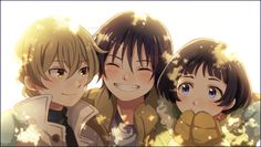 ERASED - Kenya, Satoru, and Hiromi Machi Fanart, Crying Blood, Kokoro Connect, Fan Art Anime, A Silent Voice, Manga Books