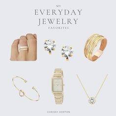 This is my go to jewelry for everyday. It is such an effortless way to elevate any look! Each piece is so practical (easy to take on and off, not too loud, and adjust easily). I wear the gold chain everyday and it has never irritated my skin and has kept its color! Perfect jewelry to dress up a more casual look. Too Loud, Everyday Casual Outfits, Knot Bracelet, Mom Advice, My Skin, Everyday Jewelry, Dainty Jewelry, The Gold, Minimalist Jewelry