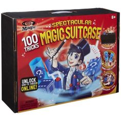 a box with an image of a magician on it