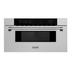 ZLINE 30-inch Built-In Microwave Drawer in DuraSnow Stainless Steel (MWD-30-SS) Front, Drawer Closed Button Display, Zline Autograph Edition, Microwave Drawer, Kitchen Manufacturers, Stainless Steel Microwave, Dual Fuel Ranges, Luxury Experience, Built In Microwave, Champagne Bronze