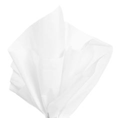 a white tissue paper on a white background