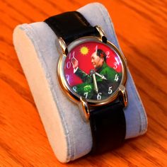 Mao Zedong, Mechanical Hand, Vintage Character, Made In China, Leather Watch, China, Leather