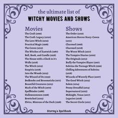 the ultimate list of witch movies and shows