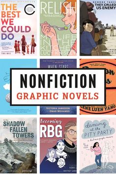 nonfiction graphic novel book list Nonfiction Books For Kids, Book Club List, Middle School Books, Non Fiction Writing, Kindergarten Books, Fiction Book, Novels To Read, Books For Kids, Fun For Kids