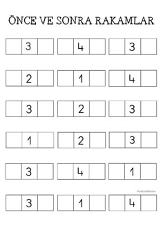 spanish worksheet with numbers to 10 and the number one in each row, which is