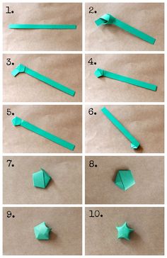 step by step instructions to make origami stars