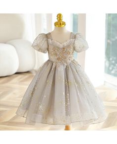 Get 10% off now! Buy dreamy star sequins tulle girls party dress with beadings at cheap price online. Free stable shipping and pro custom service since 2009. Festive Princess Tutu Dress In Tulle, Festive Princess Style Tutu Dress, Festive Princess Style Tulle Dress, Festive Princess Tutu Dress For Dress-up, Summer Party Embellished Princess Dress, Summer Wedding Dress In Glitter Tulle, Christmas Pageant Princess Dress In Tulle, Christmas Pageant Tulle Princess Dress, Christmas Pageant Princess Dress With Tulle