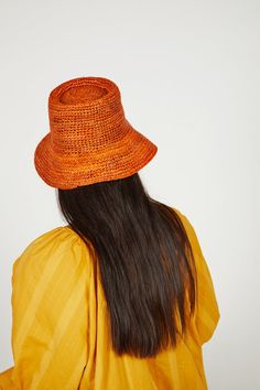 MEET TALI The best selling nubby deep crown bucket is back, three colors for your styling pleasure in this unisex summer staple! 100% Raffia Straw Velcro adjuster One Size Any item sold at a discount greater than 30% is not refundable/returnable. Spring Straw Bucket Hat, Spring Bucket Straw Hat, Casual Straw Bucket Sun Hat, Summer Bucket Hat In Straw, Casual Orange Summer Hat, Orange Bucket Hat For Summer, Summer Bucket Straw Hat For Spring, Casual Summer Straw Bucket Hat, Casual Orange Straw Hat For Summer