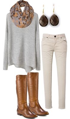 ...come on fall! Stile Hippie Chic, How To Wear White Jeans, Mode Casual, Outfit Trends, 가을 패션, Looks Style, Fall Winter Outfits, Outfits Casuales, Brown Boots