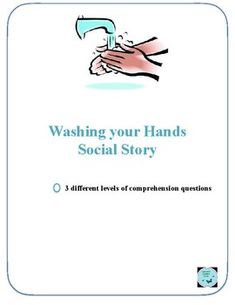 a book cover for washing your hands social story