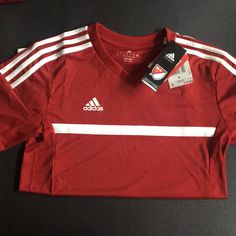 Nwt Women’s Adidas March Shirt Red Small Adidas Red Sporty Top, Red Adidas Sporty Top, Sporty Red Adidas Top, Adidas University Red Short Sleeve Top, Adidas Tops In University Red With Short Sleeves, Adidas Red Short Sleeve Top, Adidas Red Sports Top, Red Adidas, Adidas Tops