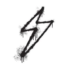 black ink splattered on white paper with the letter z in it's center