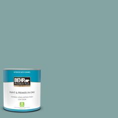 the behr paint and prime in one is blue with white trim, it has a purple