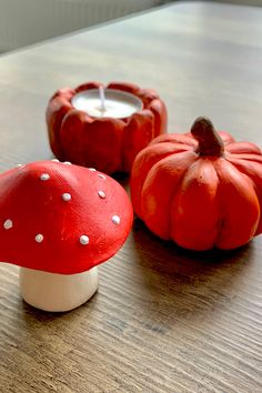 DIY pumpkins and mushroom airdry clay Easy Clay Mushroom, Clay Autumn Decor, Clay Autumn Crafts, Clay Pumpkin Diy, Air Dry Clay Pumpkins, Cute Air Dry Clay Ideas Easy, Fall Clay Ideas, Pumpkin Clay, Halloween Soap