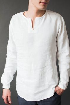 Linen Clothes For Men, Mens Linen Shirts Casual, Mens Linen Outfits, Mens Dress Shirts