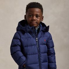 Find RALPH LAUREN Ripstop Down Hooded Jacket on Editorialist. This jacket features a water-repellent ripstop shell 650-fill-power down and a snap-off hood for added protection. At the left chest it is embroidered with our signature Pony. Boys Puffer Jacket, Kids Winter Boots, Snowboarding Style, Girls Vest, Ralph Lauren Style, Adidas Originals Women, Polo Sport, Ralph Lauren Purple Label, Polo Style