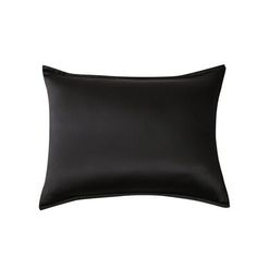 a black pillow on a white background