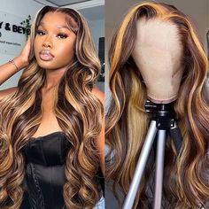 PRICES MAY VARY. 🧡OMBRE LACE FRONT WIG HUMAN HAIR: 100% unprocessed virgin human hair, 4/27 highlight lace front wigs human hair pre plucked, healthy and stronger, take color and holds curls well, minimal shedding. 🧡COLORED HUMAN HAIR LACE FRONT WIGS: Honey blonde lace front wig human hair, thanks to a special colored 4/27 process, the wig's color looks very attractive and fashion. 🧡HD LACE FRONTAL WIGS: 13x4 HD lace front wigs human hair, the large lace area with HD lace design enables the w Frontal Wig Body Wave, Honey Blond, Blond Ombre, Ombre Blond, Color Rubio, Brazilian Hair Wigs, Ombre Lace Front, Long Human Hair Wigs, Ombre Highlights