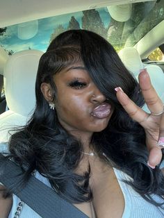 Side Part Closure Quick Weave, Quick Weave With Layers, Long Layers Black Hair, Black Hair Side Part, Deep Side Part Quick Weave, Layers Black Hair, Side Part Layered Hair, Side Part Styles, Short Hair Side Part