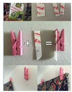 the instructions for how to make an easy diy clothes hanger with paper clips