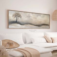 Tree Landscape Watercolor Framed Canvas Wall Art Print, Long Horizontal Spring Meadow Landscape Canvas Print, Minimalist Wall Decor If your home's atmosphere seems to be missing something, you just might need our stunning floating framed canvas! Immerse yourself in tranquility with our Vintage Style Canvas Wall Art, a collection that infuses peace and serenity into every space. Each canvas is a masterpiece of calm, meticulously designed to create an oasis of quiet elegance in your home.  Whether Neutral Landscape Painting, Neutral Landscape, Meadow Landscape, Quiet Elegance, Spring Meadow, Missing Something, Tree Landscape, Landscape Watercolor, Peace And Serenity