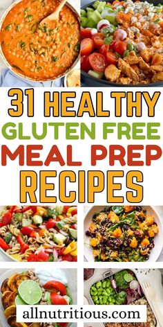 31 healthy gluten free meal prep recipes