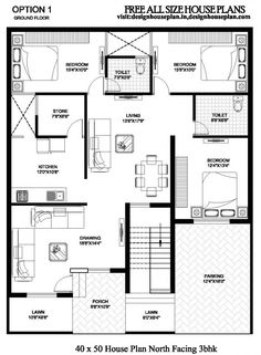 the floor plan for an apartment with three bedroom