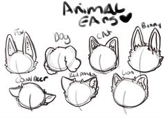 Animal ear refrences multiple animals Animal Poses, Art Bases, Drawing Help, Drawing Ideas List, Character Making, Cat Drawings, Action Pose, Body Base Drawing, Creative Drawing Prompts