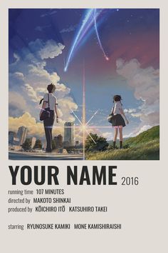 an advertisement for the movie your name