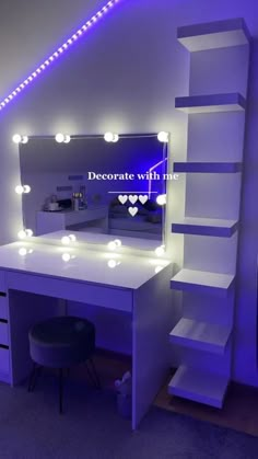 Room Decoration Ideas Vanity Space, Dressing Room Decor, White Room Decor, Luxury Room Bedroom, Classy Bedroom, Beauty Room Decor, Dekorasi Kamar Tidur