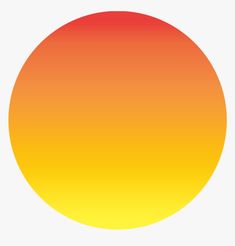 an orange and yellow circle on a white background