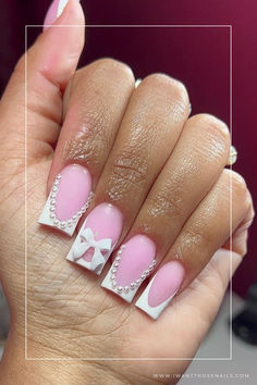 coquette nails designs Classic Nail, White Tips, Classic Nails, Nail Style, Tip Nails, White Tip