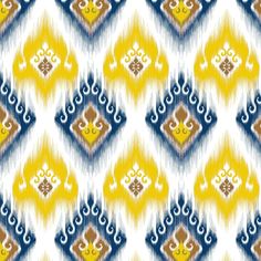 an abstract pattern with yellow and blue colors