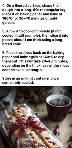 the recipe for cranberry shortbreads is shown