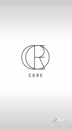 the logo for core, a new fashion line that is designed to look like an oval