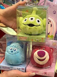 the stuffed animals are for sale at the toy store in japan, and they look like monsters