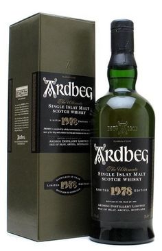 an ardbeg single mal scotch whisky