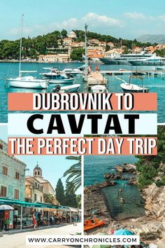 dubrownik to cavtat the perfect day trip in croatia with text overlay